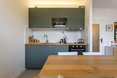 Cuisine ou kitchenette dans l'établissement SmartStay Capsule Cosy - Lyon Centre