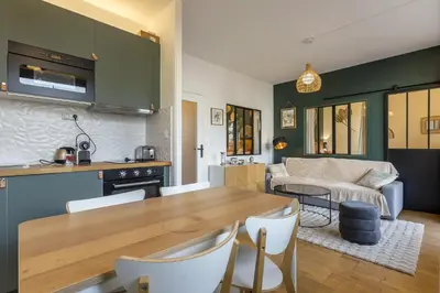 Cuisine ou kitchenette dans l'établissement SmartStay Capsule Cosy - Lyon Centre