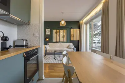 Cuisine ou kitchenette dans l'établissement SmartStay Capsule Cosy - Lyon Centre