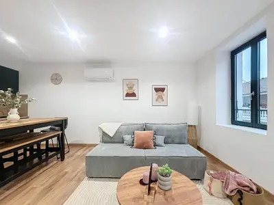 Coin salon dans l'établissement Spacieuse et Elégante Maison de ville