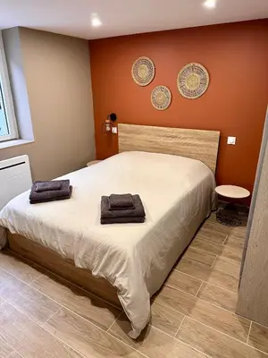 Un ou plusieurs lits dans un hébergement de l'établissement Appartement Sainte-Catherine