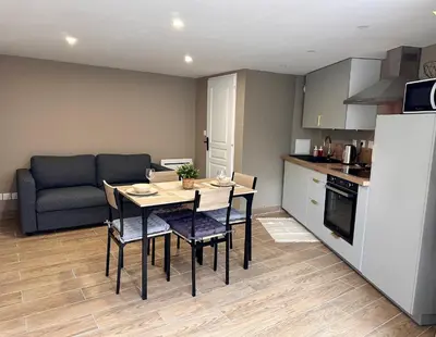 Cuisine ou kitchenette dans l'établissement Appartement Sainte-Catherine