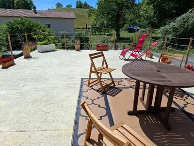 Jardin de l'établissement Au Gite des Champs