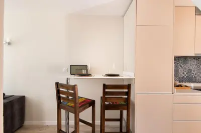 Cuisine ou kitchenette dans l'établissement Beige Hospitalité - Agathe - Le nid Urbain