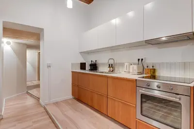 Cuisine ou kitchenette dans l'établissement NOCNOC Le Balme