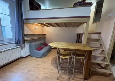Cuisine ou kitchenette dans l'établissement Appartement au centre de Tarare