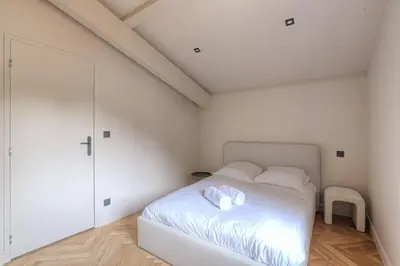 Un ou plusieurs lits dans un hébergement de l'établissement Appartement T3 dans résidence calme, Saint-Didier