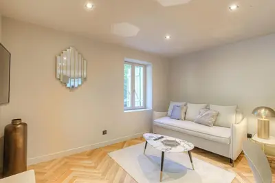 Coin salon dans l'établissement Appartement T3 dans résidence calme, Saint-Didier