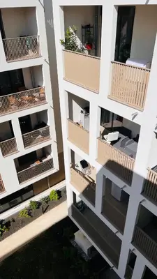 Balcon ou terrasse dans l'établissement Appartement Luxueux de haut standing au cœur de Lyon avec une terrasse