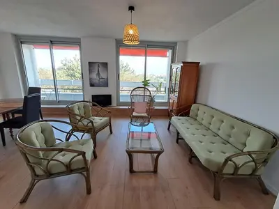 Coin salon dans l'établissement Appartement T4 Lyon 9