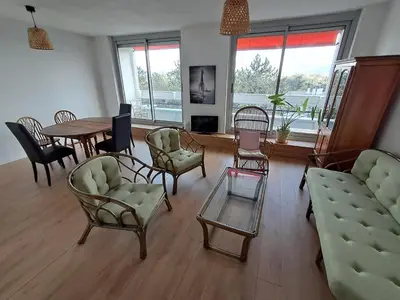 Coin salon dans l'établissement Appartement T4 Lyon 9