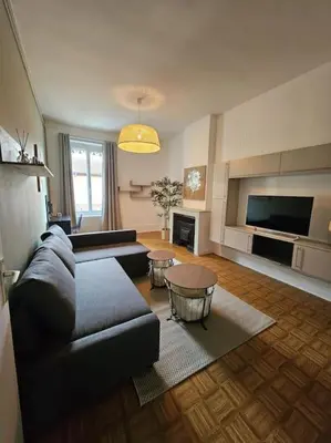 Télévision ou salle de divertissement dans l'établissement Appartement F2 à Villeurbanne