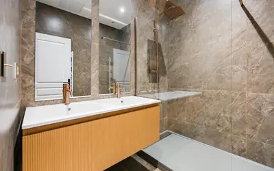 Salle de bains dans l'établissement Appart Élégance