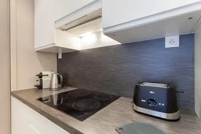 Cuisine ou kitchenette dans l'établissement Colombe - Furnished apartment - Downtown Lyon