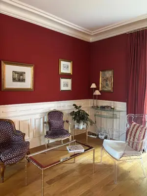 Coin salon dans l'établissement Villa Belle Époque - 18 couchages FEURS 42