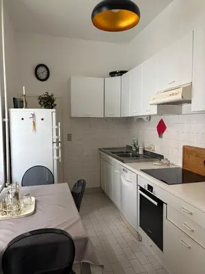 Cuisine ou kitchenette dans l'établissement Villa Belle Époque - 18 couchages FEURS 42