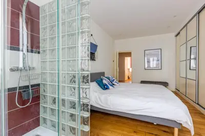 Un ou plusieurs lits dans un hébergement de l'établissement Appartement Mercier - Welkeys