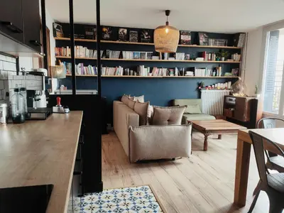 Cuisine ou kitchenette dans l'établissement chambre à louer
