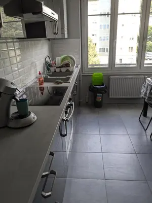Cuisine ou kitchenette dans l'établissement Chambre confortable au calme et proche du centre-ville de Lyon