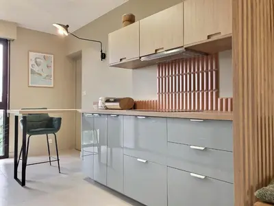 Cuisine ou kitchenette dans l'établissement Chez Louise-Idéal séjours en groupe