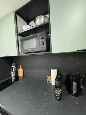 Cuisine ou kitchenette dans l'établissement La lyonnaise dans la jungle urbaine