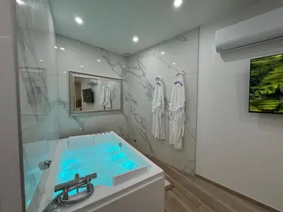 Salle de bains dans l'établissement Dolce Vita