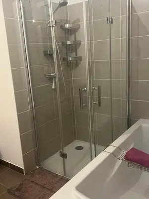 Salle de bains dans l'établissement Cosy appartement