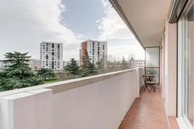 Balcon ou terrasse dans l'établissement Le Cosy