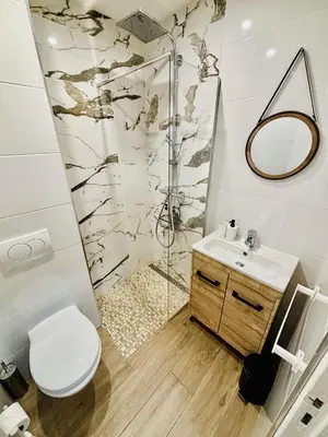 Salle de bains dans l'établissement Le cocon stéphanois - Proche gare - Saint Etienne