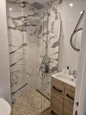 Salle de bains dans l'établissement Le cocon stéphanois - Proche gare - Saint Etienne