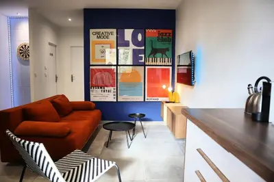 Coin salon dans l'établissement NOVA House T2