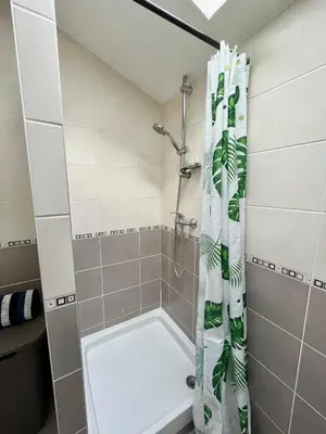 Salle de bains dans l'établissement Charmant logement avec parking à 25 min de Lyon