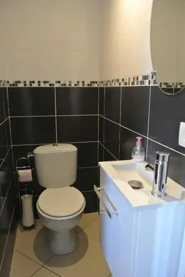 Salle de bains dans l'établissement A L'Orée du Bois