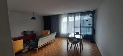 Coin salon dans l'établissement Vallée de la Saône T3