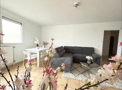 Coin salon dans l'établissement Apartment - Le Melies