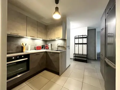 Cuisine ou kitchenette dans l'établissement T3 calme & lumineux - idéal familles & pros à Villeurbanne
