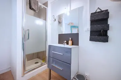 Salle de bains dans l'établissement La Loge Centrale Emplacement idéal Presqu'île Lyon