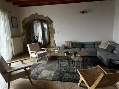 Coin salon dans l'établissement Le mas du Pilat