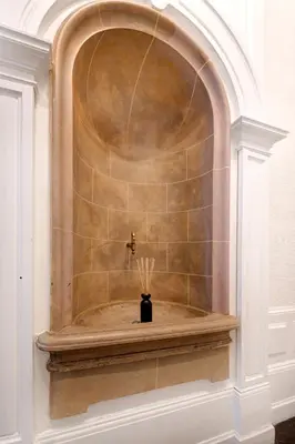 Salle de bains dans l'établissement Le Rhône Haussmannien, Luxueux spacieux et raffiné au cœur de Lyon 6e vue Rhône