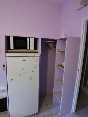 Cuisine ou kitchenette dans l'établissement Auberge de l'Europe