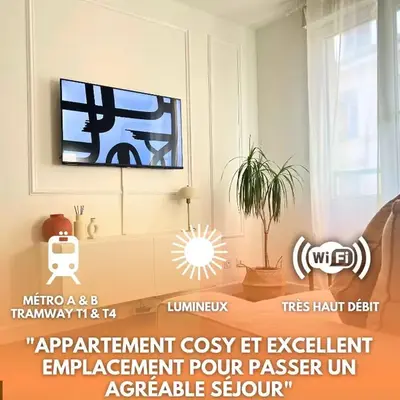 Lyon Suite Cosy - Appartement T2 - Proche Parc Tête d'Or