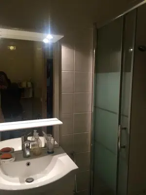 Salle de bains dans l'établissement Ecully logement privé attenant de la maison principale
