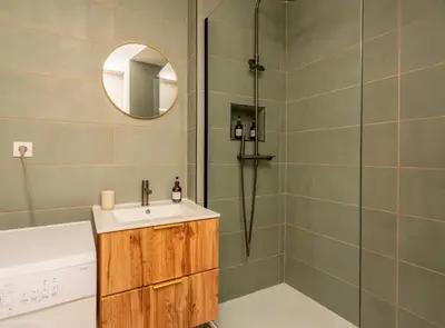Salle de bains dans l'établissement Proche Parc tête d'Or Lyon