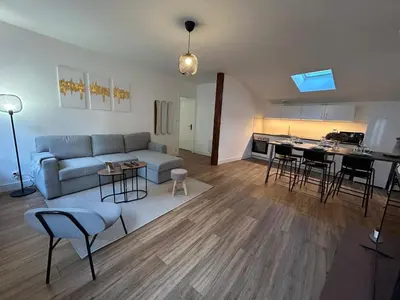 Coin salon dans l'établissement Le cosy clem