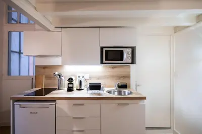 Cuisine ou kitchenette dans l'établissement Le St Jean - 26m2 Vieux Lyon