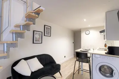 Cuisine ou kitchenette dans l'établissement City-duplex