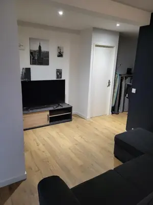 Télévision ou salle de divertissement dans l'établissement Chambre privée dans un appartement en colocation proche groupama stadium, ldlc arena,aéroport,euroxpo