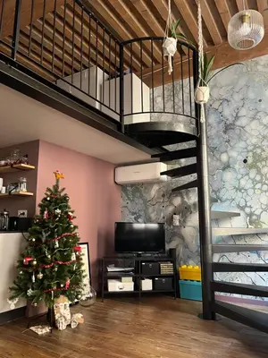 Télévision ou salle de divertissement dans l'établissement Appartement de canut