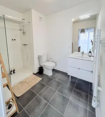 Salle de bains dans l'établissement Studio Cosy idéalement situé