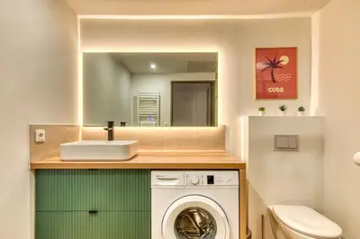 Salle de bains dans l'établissement La Suite Yak - Très beau studio - Charpennes-Tonkin